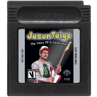 Mystery Pak black Jason Paige video game cartridge