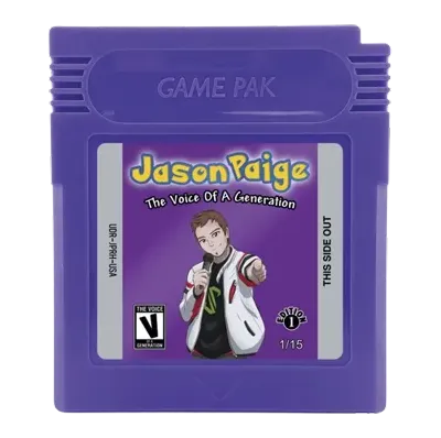 Mystery Pak purple Jason Paige video game cartridge